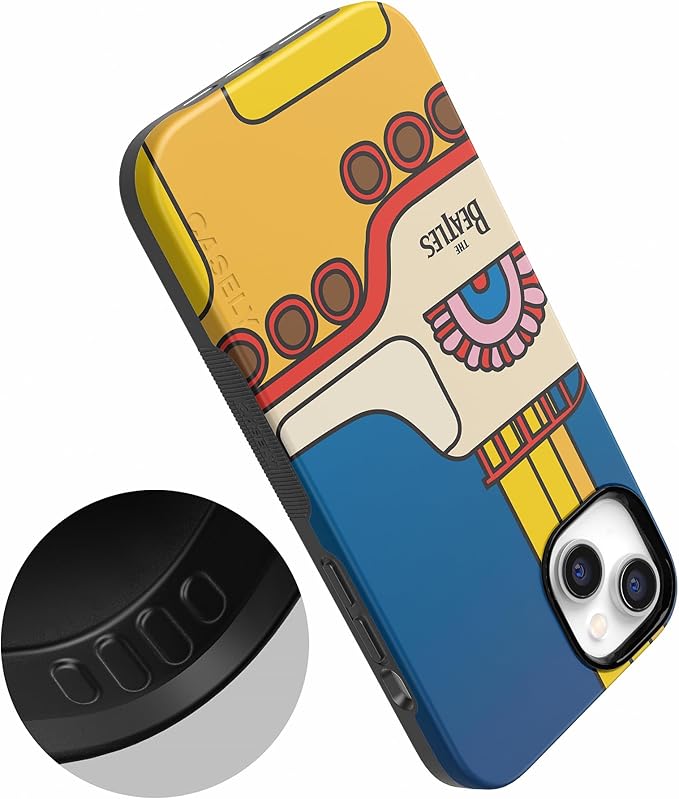 Casely iPhone 14 Case | Beatles | Yellow Submarine | Compatible with MagSafe | Bold Protective Design