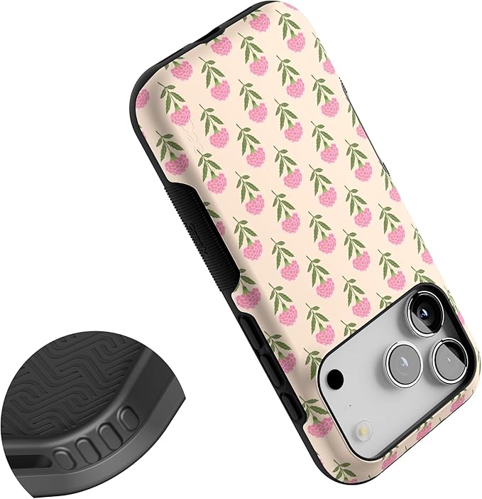 Casely iPhone 17 Pro Case | Jenna's Flowers | Fun on Weekdays | Bold Protective Design | Compatible with MagSafe