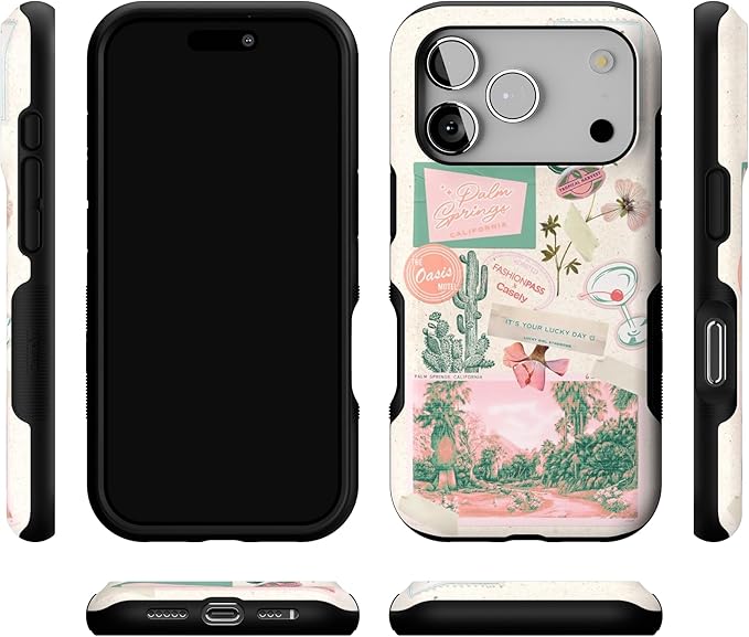 Casely iPhone 17 Pro Case | Vintage Vacay | FashionPass x Casely | Bold Protective Design | Compatible with MagSafe