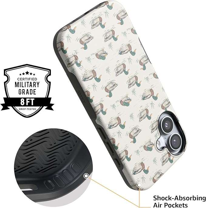 Casely iPhone 17 Case | Mallard & Co. | The Boyfriend Collection | Compatible with MagSafe | Bold Protective Design
