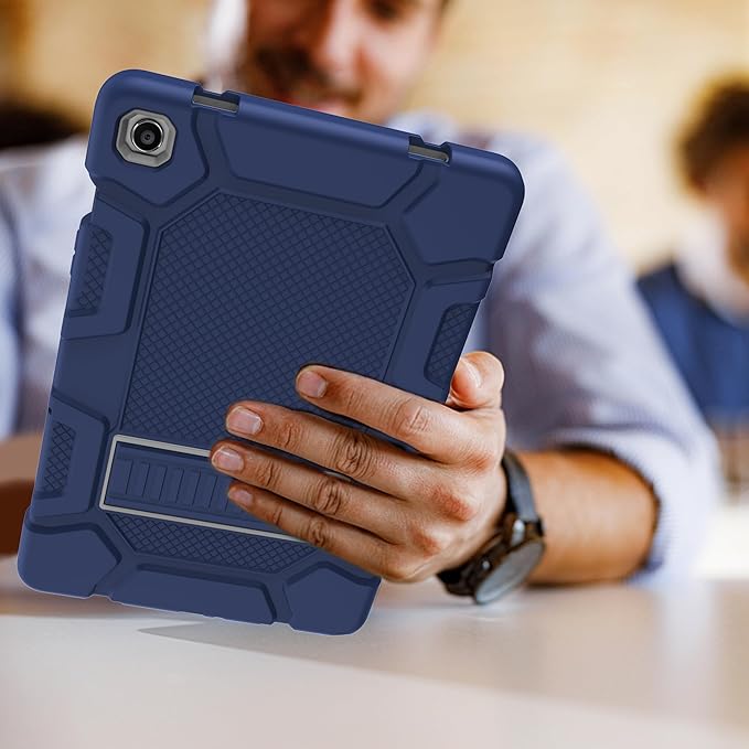 Rantice Case for Samsung Galaxy Tab A9+ 11”, Heavy Duty Shockproof Rugged Protective Case with Kickstand for Samsung Galaxy Tab A9+ / A9 Plus 11” 2023 (SM-X210/X216/X218), NavyBlue+Grey