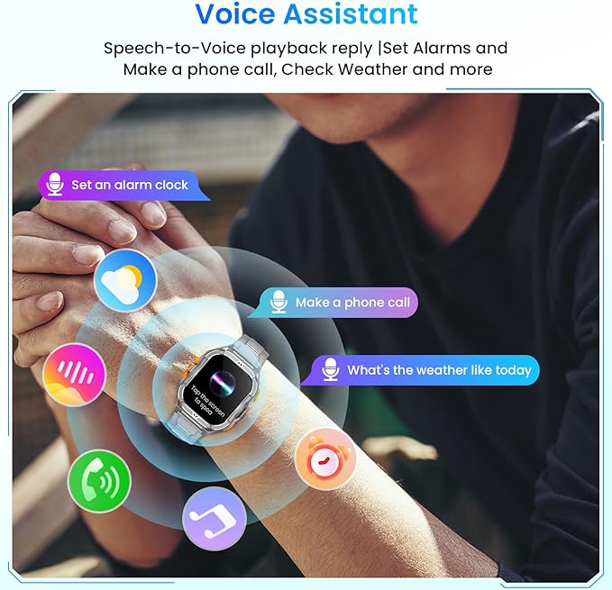 Smartwatch for Men GPS Sports Watch, 1.96" AMOLED Display, 5ATM Waterproof Metal Military Smart Watches, Fitness Activity Tracker with Compass Pedometer Sleep/Heart Rate Monitor for Android iOS Gray