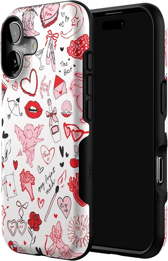 Casely iPhone 17 Case | Cupid's Touch | Collage | Bold Protective Design | Compatible with MagSafe