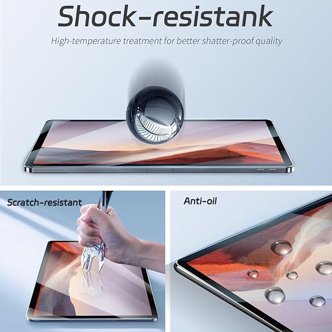 ZenRich 2Pack Anti Blue Light Tempered Glass Screen Protector for Surface Go - Anti-Glare, 9H Hardness, Bubble Free, Case Friendly, Pen Compatible