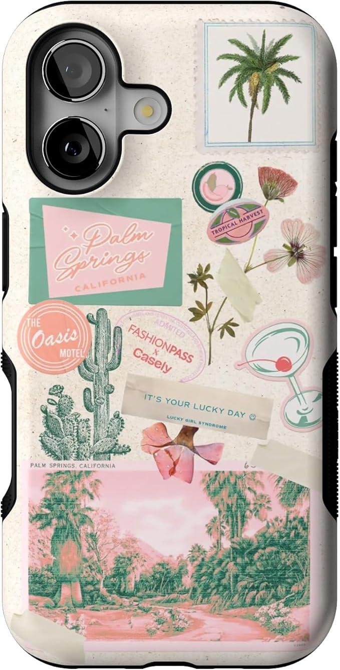 Casely iPhone 17 Case | Vintage Vacay | FashionPass x Casely | Bold Protective Design | Compatible with MagSafe