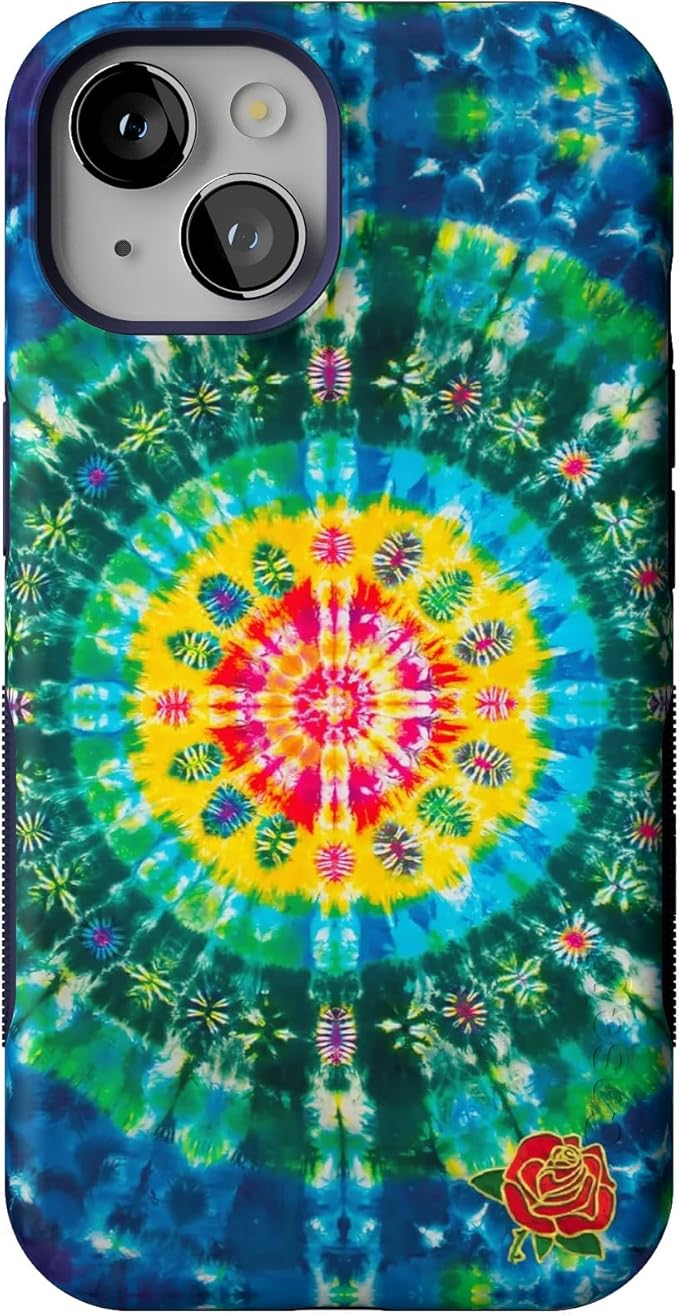 Casely iPhone 14 Case | Veneta Tapestry | Grateful Dead Tie Dye | Compatible with MagSafe | Bold Protective Design