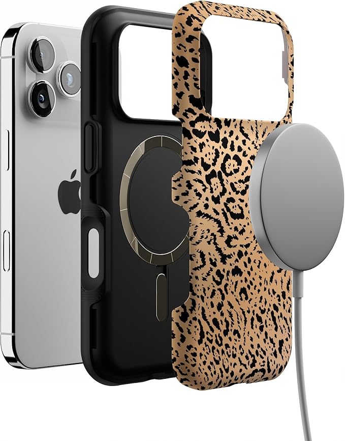 Casely iPhone 17 Pro Case | Born to Be Wild | Jaguar Print | Bold Protective Design | Compatible with MagSafe