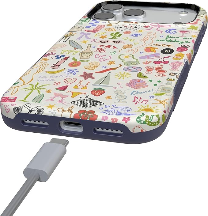 Casely iPhone 17 Pro Case | All The Fun Things | Fun on Weekdays | Compatible with MagSafe | Bold Protective Design