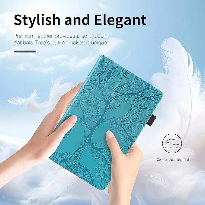Portfolio Cover for Samsung Galaxy Tab A9 Plus Case 5g 11 Inch, Unique Tree Design with Hidden Card Slots, Built-in Magnetic Auto Sleep, Precise Cutouts Compatible with A9+(Sm-X210/X216/X218) Blue