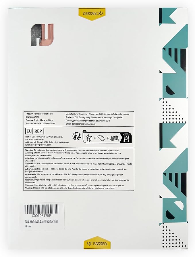 auaua Case for iPad (A16) 11th Generation 11 Inch 2025, iPad 10th Generation 10.9 Inch 2022, with Pencil Holder, Auto Sleep/Wake, Adjustable Stand, PU Leather