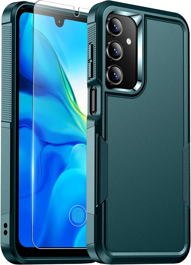 Red2Fire Designed for Samsung Galaxy A16 5G Case, [Military Grade Drop Protection] Non-Slip Heavy Duty Full Body Shockproof Protection Phone Case 6.7 inch,Dark Green