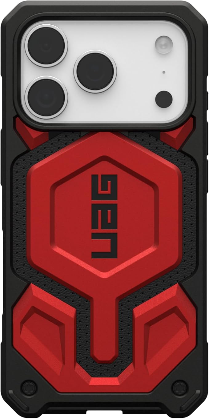 URBAN ARMOR GEAR UAG Designed for iPhone 17 Pro Case Monarch Pro - Compatible with MagSafe Military Grade Protective Cover, Crimson