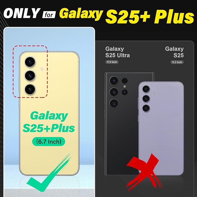 TUCCH Wallet Case for Galaxy S25 Plus 5G with [TPU Shockproof Interior Case] [RFID Blocking] Folio Stand Card Slot, Magnetic PU Leather Protect Folio Cover Compatible with Galaxy S25 Plus, Light Brown