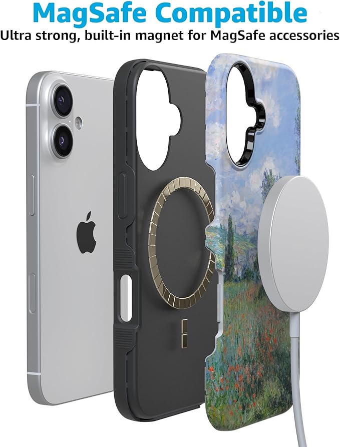 Casely iPhone 17 Case | Monet's View | The Met Museum | Compatible with MagSafe | Bold Protective Design
