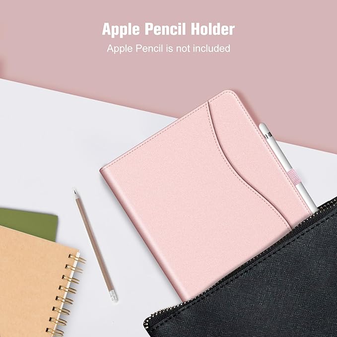 Fintie Case for iPad 9th / 8th / 7th Generation (2021/2020/2019) 10.2 Inch - [Corner Protection] Multi-Angle Viewing Stand Cover with Pocket & Pencil Holder, Auto Sleep Wake, Rose Gold