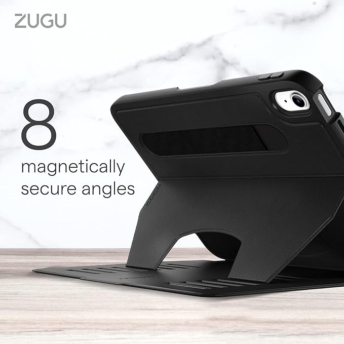 ZUGU CASE for iPad 10.9 Inch Case iPad 11th/10th Generation (A16 2025/2022), Slim Protective Magnetic Stand & Sleep/Wake Cover 11th/10th Gen iPad Stand, Model #s A2696, A2757, A2777, Stealth Black