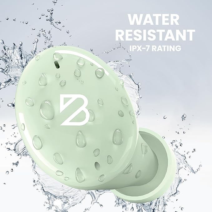 Back Bay Audio Tempo 30 Wireless Earbuds for Small Ears - Award-Winning Sound, Sweatproof Bluetooth Earbuds, Comfortable Ear Buds for Women, Green Earphones Small Ear Canals, Long Battery Headphones