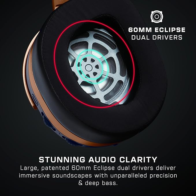 Turtle Beach Stealth 700 Gen 3 Wireless Multiplatform Amplified Gaming Headset for Xbox Series X|S, Xbox One, PC, PS5, Mobile – 60mm Drivers, AI Noise-Cancelling Mic, Bluetooth, 80-Hr Battery – Cobalt