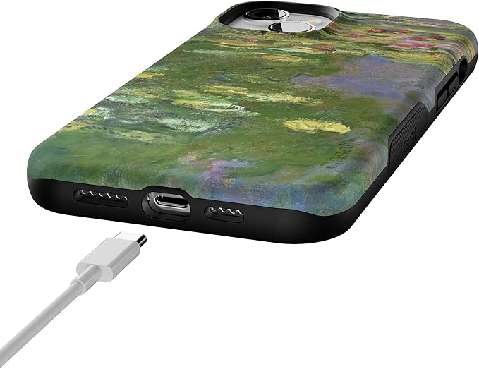 Casely iPhone 14 Case | Monet’s Water Lilies | The Met Museum Collection | Compatible with MagSafe | Bold Protective Design
