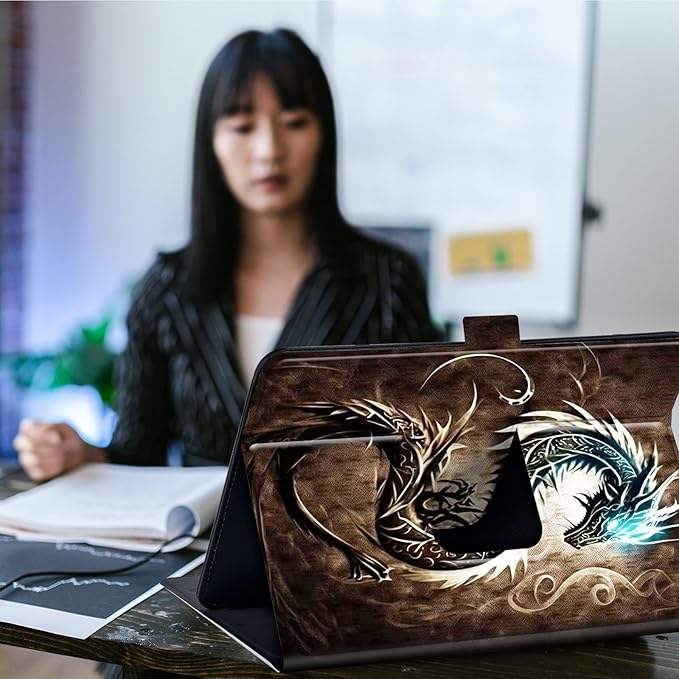 Case for Lenovo Tab P11 Pro Gen 2 11.2" 2022,Mxfdegf 360 Degree Rotating Stand and Magnetic Closure Case for 11.2 inch Lenovo Tab P11 Pro 2nd Generation,Dragon