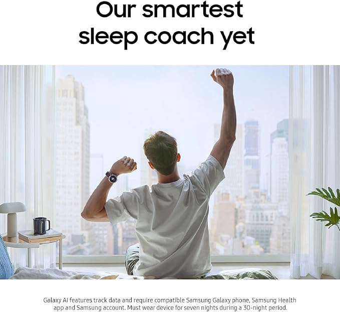 Samsung Galaxy Watch 8 Classic (2025) 46mm Bluetooth Smartwatch, Cushion Design, Rotating Bezel, Quick Button, Sleep Coaching, Running Coach, Energy Score, Black [US Version, 2 Yr Warranty]