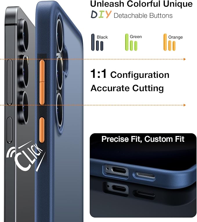 TORRAS Guardian Shockproof for Samsung Galaxy S25 Case, [12FT Military Grade Drop] Thin & Soft Touch for Samsung S25 Case, Translucent Matte Protective Slim Case for Samsung S25, Blue