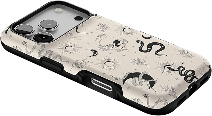 Casely iPhone 17 Pro Case | No Further Explanation | Snakes & Skulls | Bold Protective Design | Compatible with MagSafe