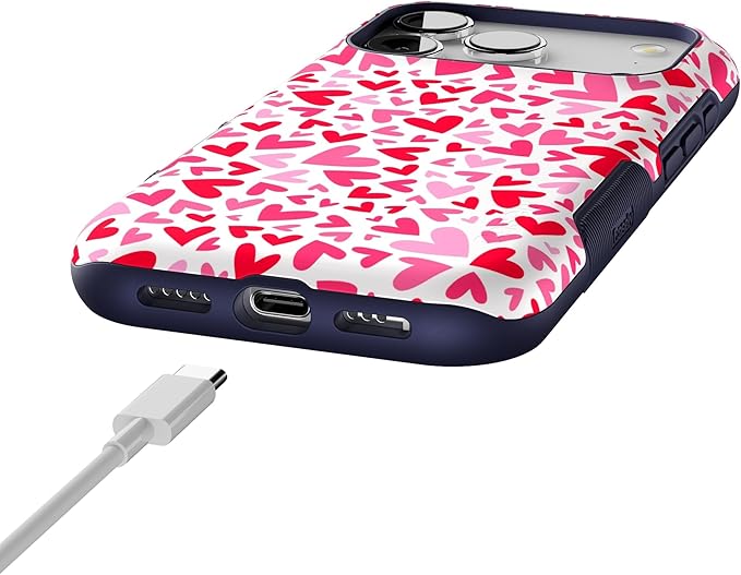 Casely iPhone 17 Pro Case | XOXO | Candy Hearts | Bold Protective Design | Compatible with MagSafe