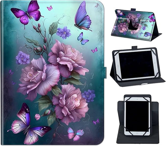 Case for Lenovo Tab P11 Pro Gen 2 11.2" 2022,Mxfdegf 360 Degree Rotating Stand and Magnetic Closure Case for 11.2 inch Lenovo Tab P11 Pro 2nd Generation,Pink Butterfly Flower