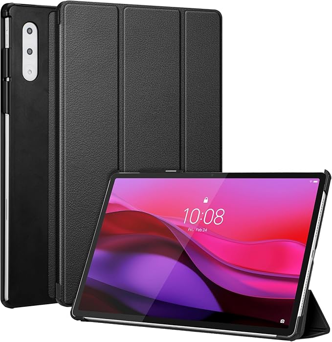 Fintie Case for Lenovo Yoga Pad Pro AI 12.7" TB520FU / Yoga Tab Plus 12.7 inch Tablet, Lightweight Slim Shell Stand with Auto Sleep/Wake, Black