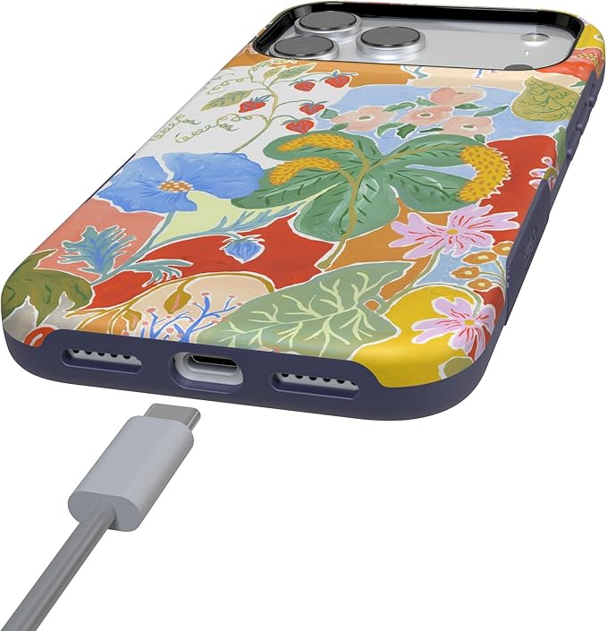 Casely iPhone 17 Pro Case | Botanical Blooms | Floral Patchwork | Compatible with MagSafe | Bold Protective Design
