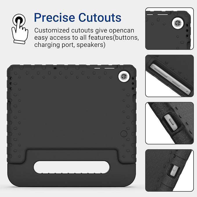 Kids Case for Lenovo Tab M10 HD 2nd Gen 10.1 Inch 2020 Release（TB-X306X/TB-X306F）, KidsFriendly Stand Shockproof Light Weight EVA Cover for Lenovo Tab M10 HD 2nd Gen, Black