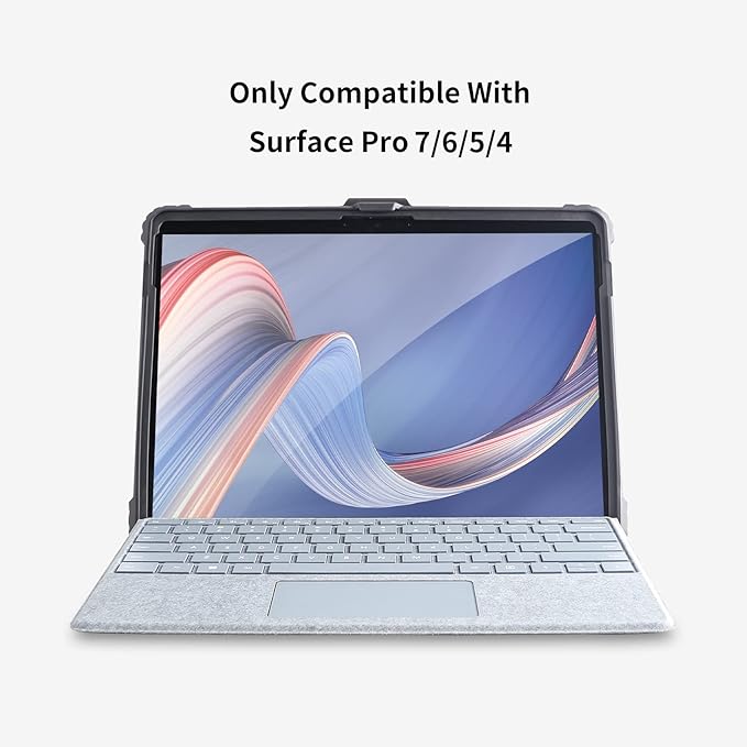 AOAO for Microsoft Surface Pro 7/6/5/4 Case with Shoulder Strap, Hand Strap, Stylus Pen Holder, Rugged, Shock-Absorbing and Drop-Resistant(12.3inch)