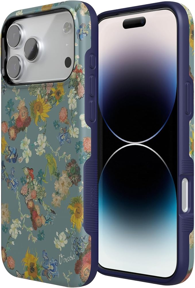 Casely iPhone 17 Pro Case | Vincent's Flowers | Van Gogh Museum | Compatible with MagSafe | Bold Protective Design
