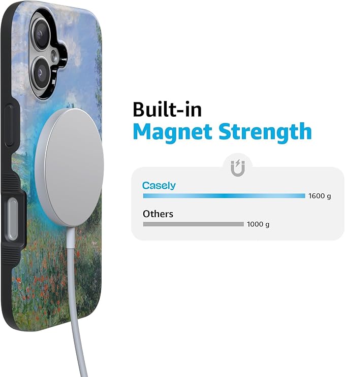 Casely iPhone 17 Case | Monet's View | The Met Museum | Compatible with MagSafe | Bold Protective Design