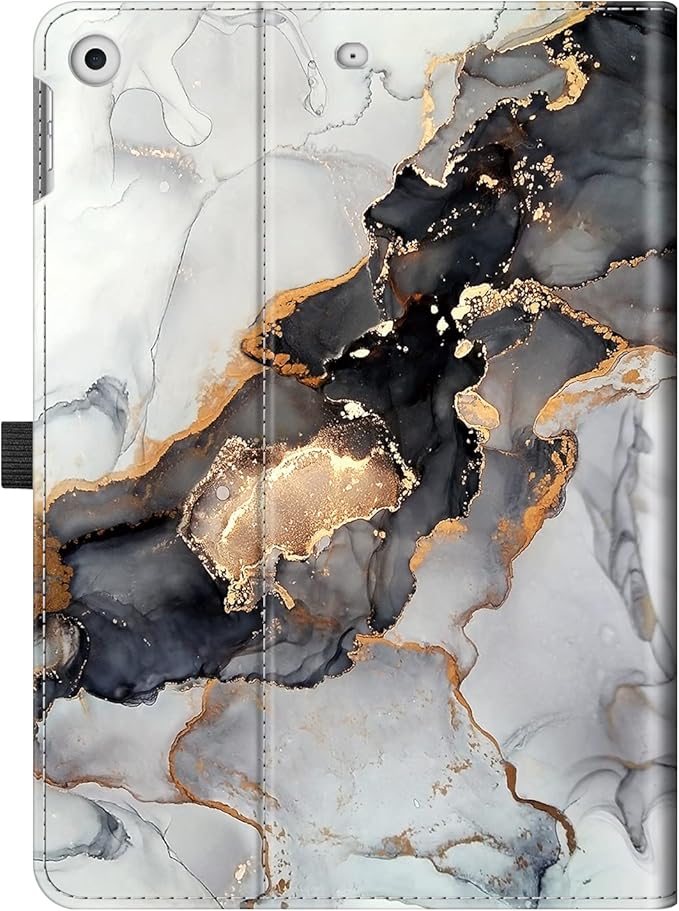 Fintie Case for iPad 9th / 8th / 7th Generation (2021/2020/2019) 10.2 Inch - [Corner Protection] Multi-Angle Viewing Stand Cover with Pocket & Pencil Holder, Auto Sleep Wake, Cloudy Marble