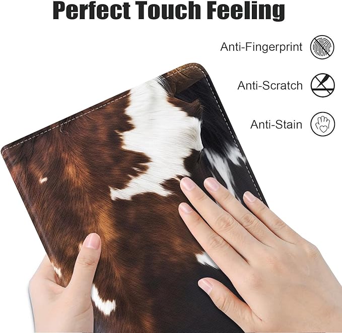 Case for Samsung Galaxy Tab A7 10.4 inch 2022/2020 (SM-T500/T503/T505/T507/T509), Premium PU Leather Stand Folio Cover with Auto Sleep/Wake, Brown Cow Print