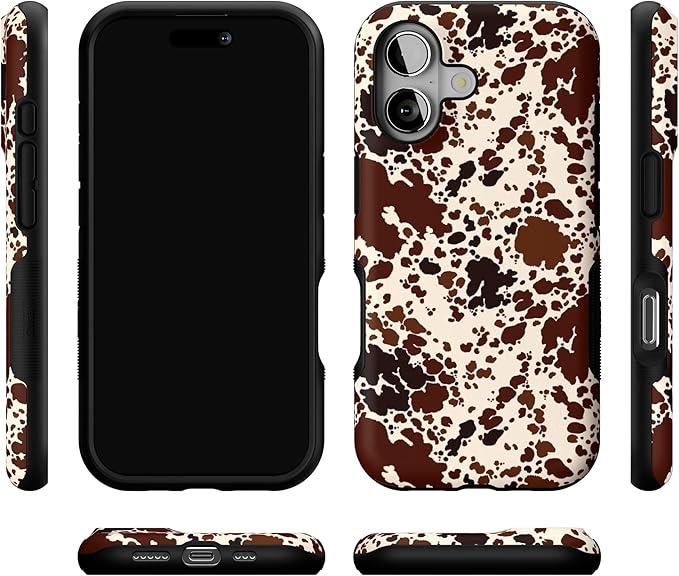 Casely iPhone 17 Case | Cowgirl Envy | Cow Print | Bold Protective Design | Compatible with MagSafe