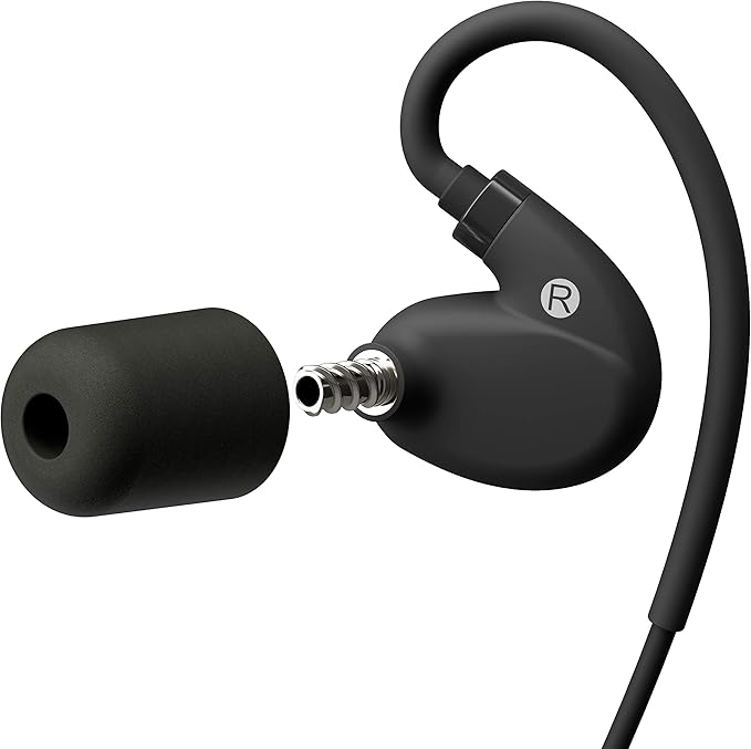ISOtunes PRO 2.0 Bluetooth Earplug Headphones, 27 dB Noise Reduction Rating, 16+ Hour Battery, IP67 Durability, Noise Cancelling Mic, OSHA Compliant Professional Hearing Protector (Matte Black)