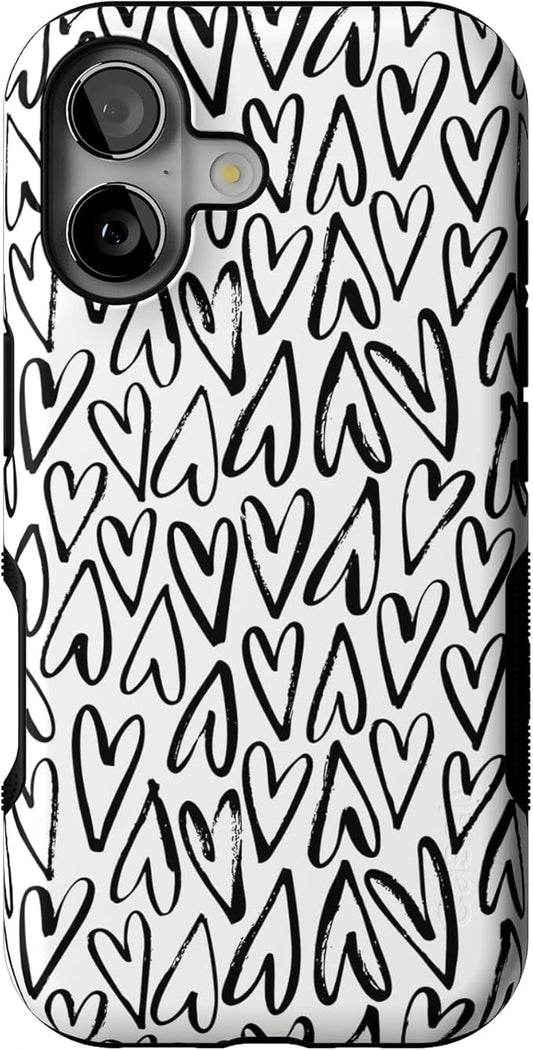 Casely iPhone 17 Case | Heart Throb | Endless Hearts | Bold Protective Design | Compatible with MagSafe
