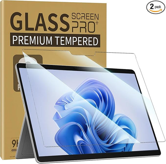 ZenRich [2Pack Anti Blue Light Tempered Glass Screen Protector for Surface Pro 11 /Pro 10 /Pro 9 /Surface Pro 8 /Surface Pro X with Anti-Glare/ 9H Hardness/Bubble Free/Case Friendly, Pen Compatible