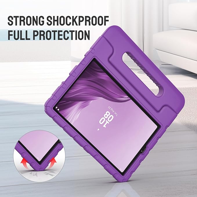 Kids Case for Lenovo Tab M9 2023 9 Inch (TB310FU / TB310XU),Light Weight Shockproof Convertible Handle Stand Kids Case Cover for Lenovo Tab M9 Tablet 9 Inch 2023 (Purple)