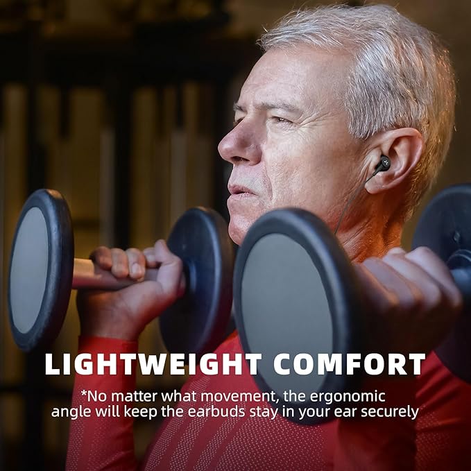 SoundMAGIC S20BT Neckband Bluetooth Headphones Wireless Earphones HiFi Stereo in Ear Headset with Microphone Lightweight Sports Earbuds Long Playtime Stable Connection Black