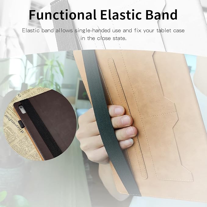 Case for Lenovo Tab P11 2nd Gen/Xiaoxin Pad Plus 2023 11.5" TB350FU/TB350XU case Bussiness Premium PU Leather Stand Folding Folio Cover for Lenovo Tab P11 2nd Gen 11.5 inch -Brown