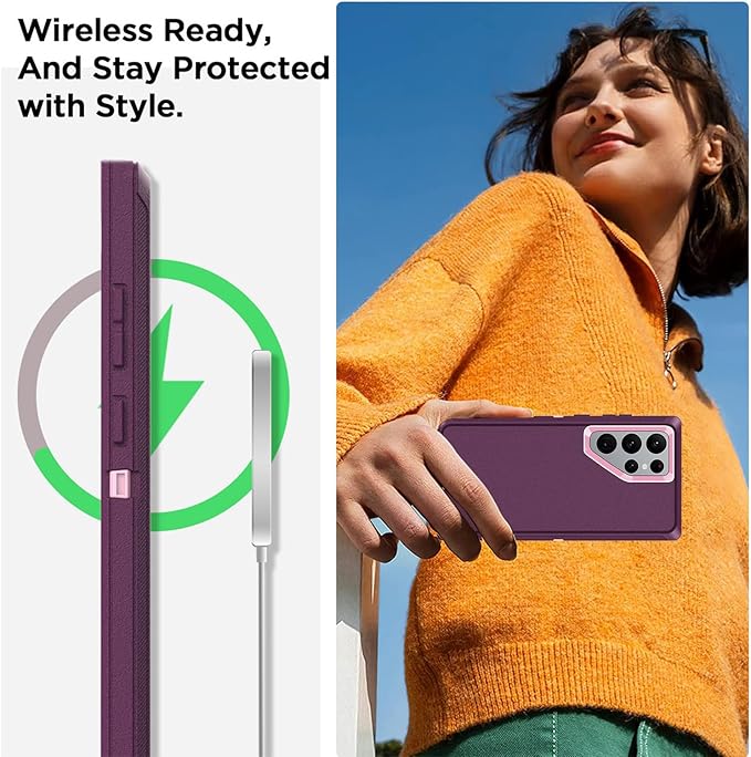 AICase for Samsung Galaxy S25 Ultra(6.9"),Heavy Duty Drop Protection Full Body Rugged Shockproof/Drop Proof/Dust Proof Military Protective Tough Durable Phone Cover for Galaxy S25 Ultra 2025_3