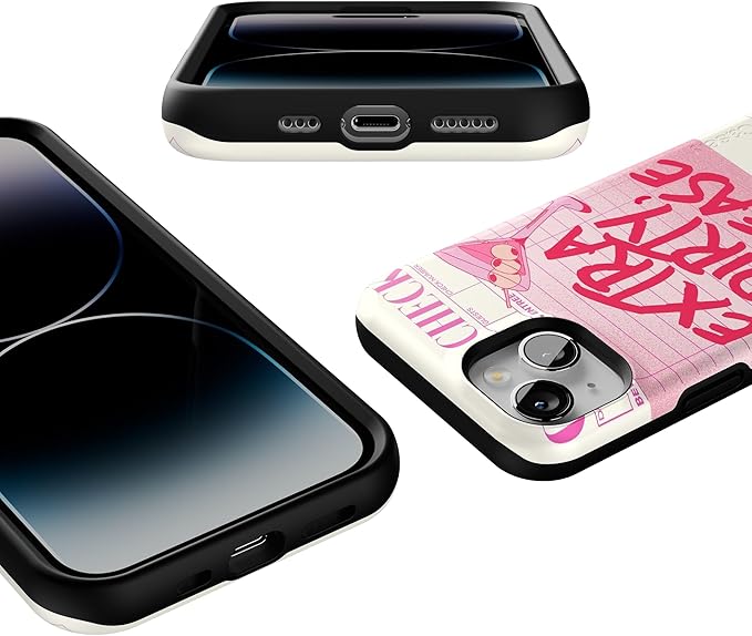 Casely iPhone 14 Case | Extra Dirty Please | Fun on Weekdays | Compatible with MagSafe | Bold Protective Design