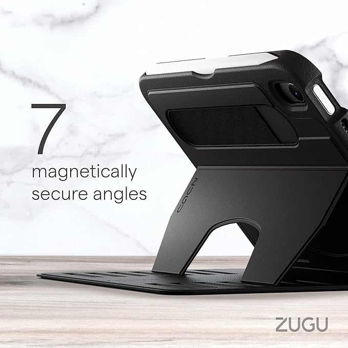 ZUGU Case for 2024 iPad mini 7 & 2021 iPad mini 6, Slim Protective Cover, Apple Pencil Pocket, 5 ft. Drop Protection, Secure 7 Angle Magnetic Stand, Sleep/Wake Cover (A17 Pro, A2567, A2568, A2569)