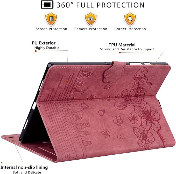 Case for Lenovo Tab M11 / Tab K11 LTE 11 inch Tablet 2024, Tab m11 11" Tablet Case PU Leather with Pen Holder Magnectic Cover Folio Stand for Model TB330FU- Red