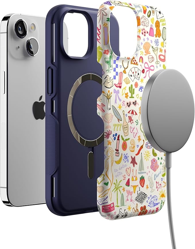 Casely iPhone 14 Case | All The Fun Things | Fun on Weekdays | Compatible with MagSafe | Bold Protective Design