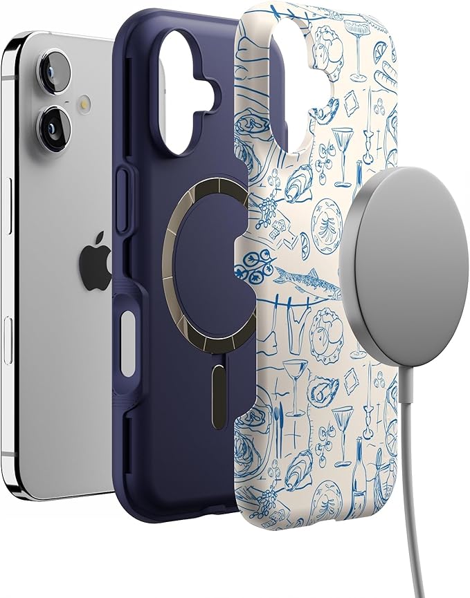 Casely iPhone 17 Case | Amalfi Aperitivo | Dolce Vita | Bold Protective Design | Compatible with MagSafe